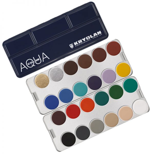 Kryolan Aquacolor 24-er Palette