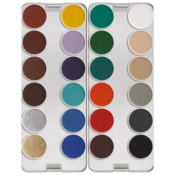 Kryolan Aquacolor 24-er Palette