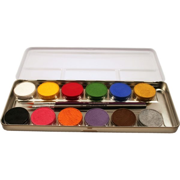 Schminkpalette Eulenspiegel 12 Farben – Bild 2